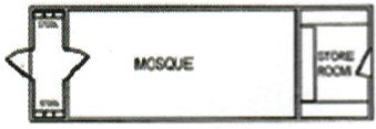 مخطط مسجد ومستودع - كابينة جاهزة
